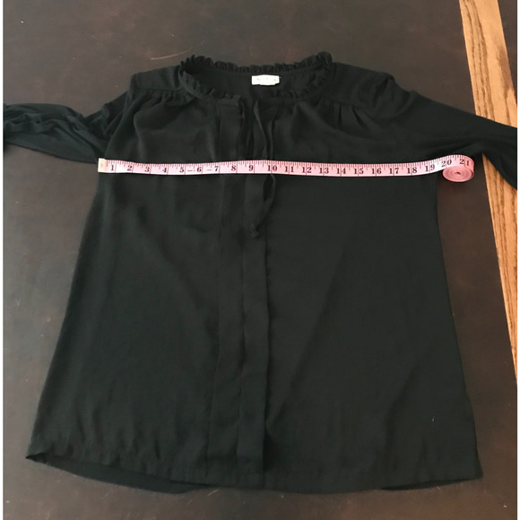 Anthropologie Meadow Rue Eleri Pleated Roll-Tab Sleeve Blouse - Size Small - Picture 8 of 12